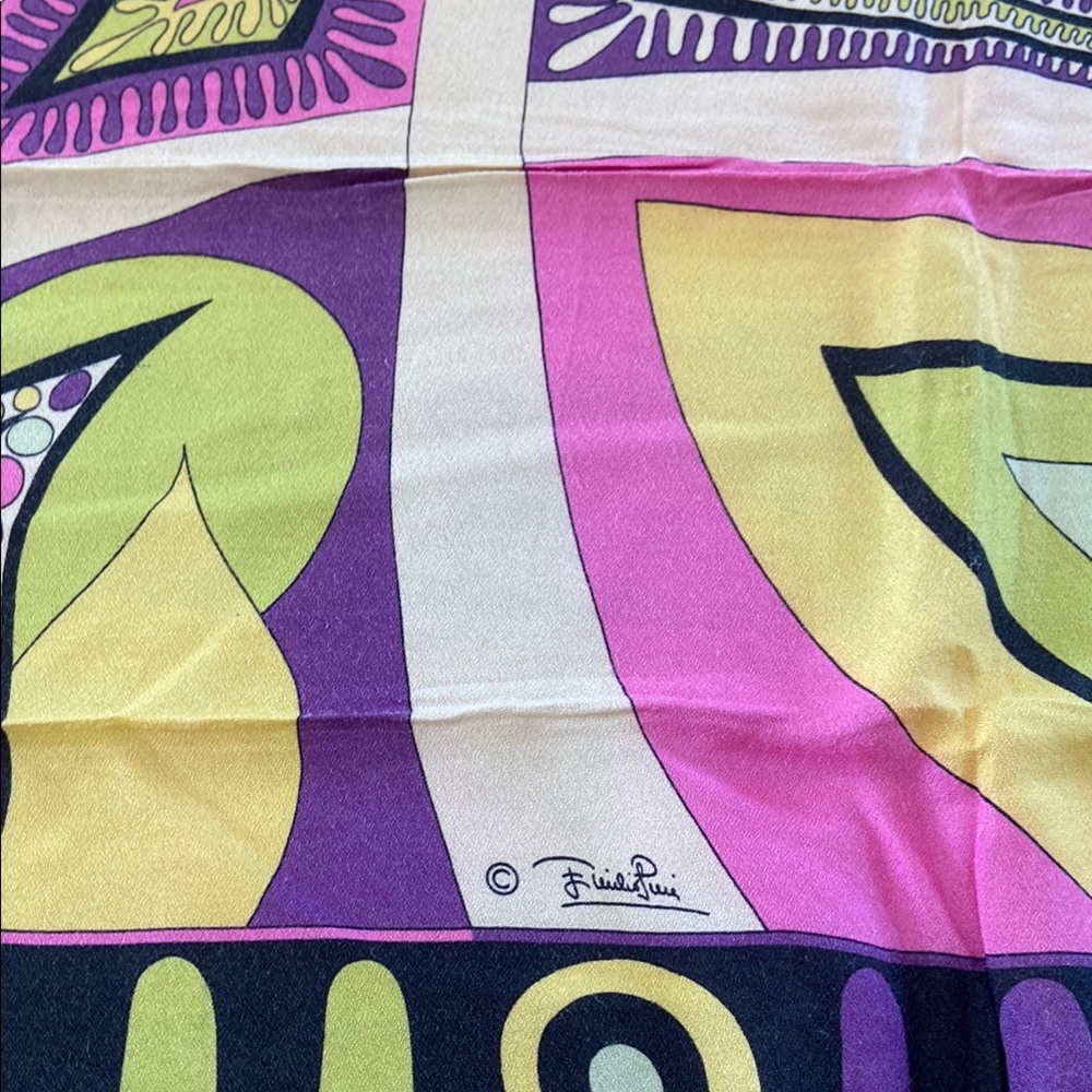 Emilio Pucci Multicolor Silk Scarf